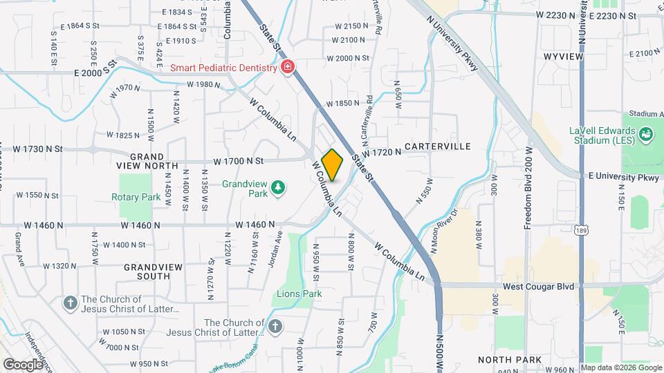 1611 N Grandview Ln Map and Location Details