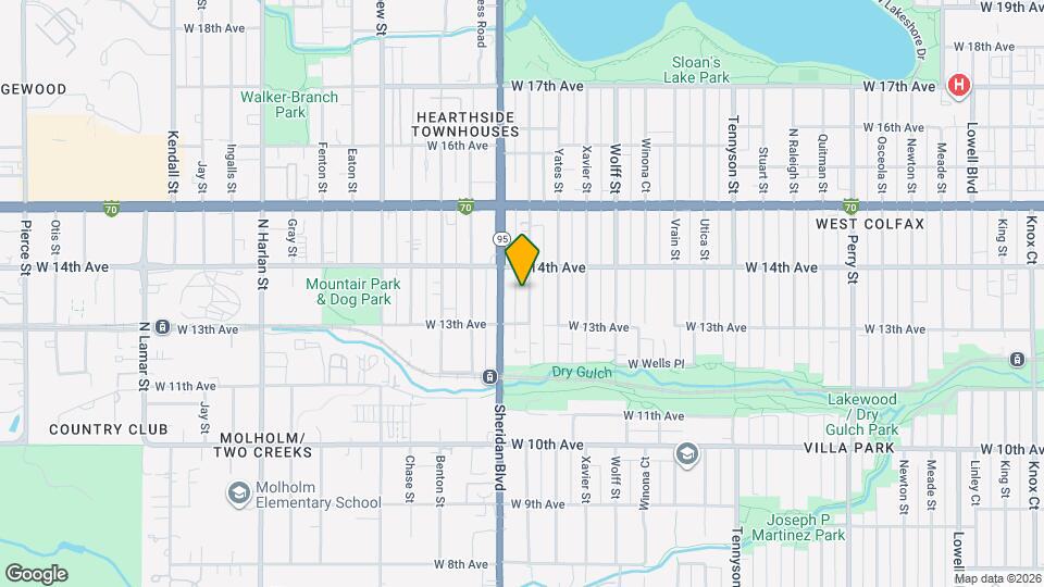 1359 Zenobia St Map and Location Details