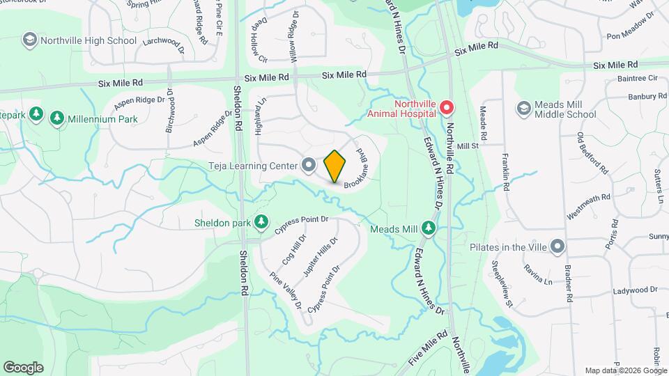 16646 Brooklane Blvd Map and Location Details