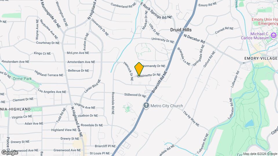 1319 Chalmette Dr NE Map and Location Details