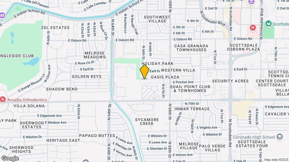 6615 E Avalon Dr Map and Location Details