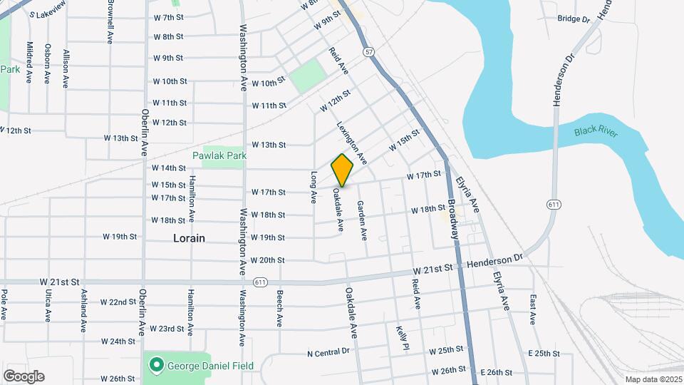1713 Oakdale Ave Map and Location Details