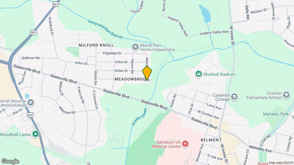 1107 Forestdale Dr Map and Location Details