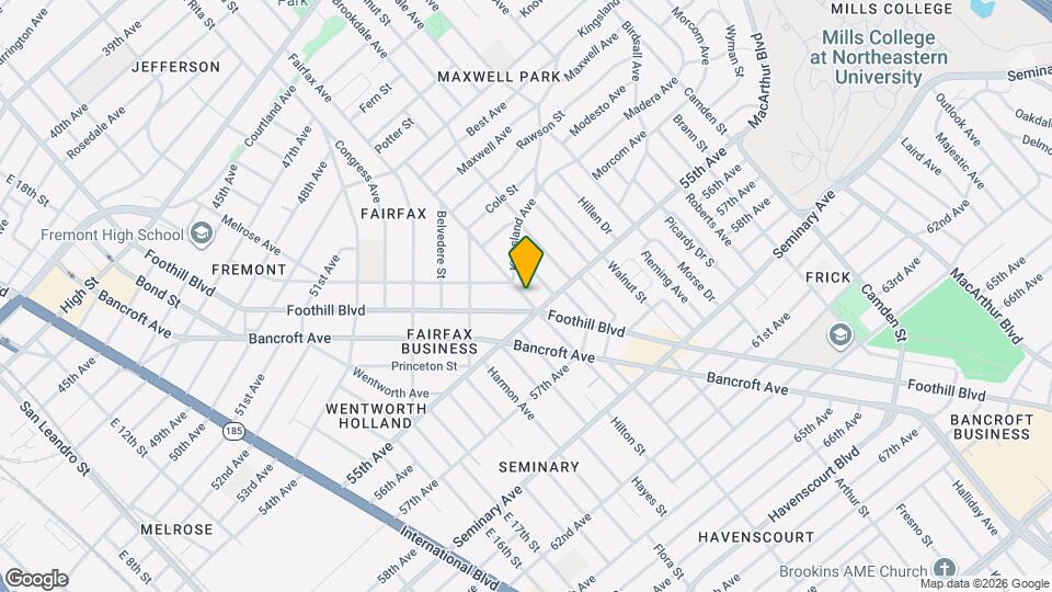 5440 Trask St Map and Location Details