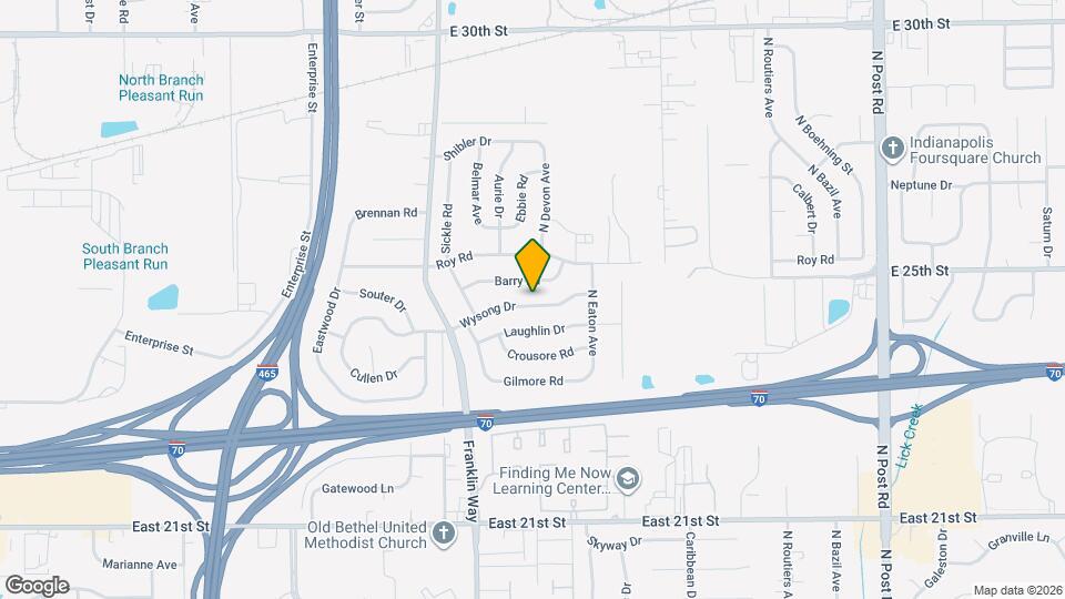 8214 Wysong Dr Map and Location Details