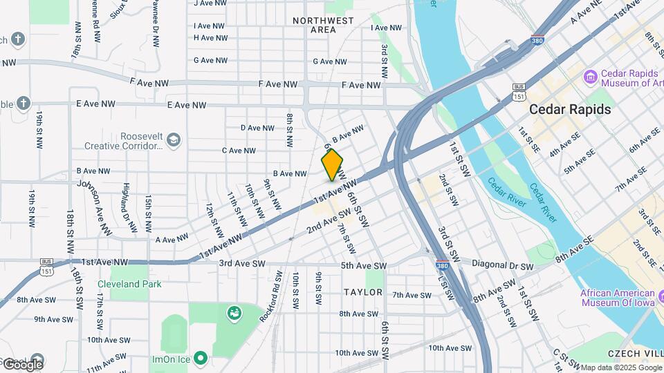620 1st Ave NW Map and Location Details