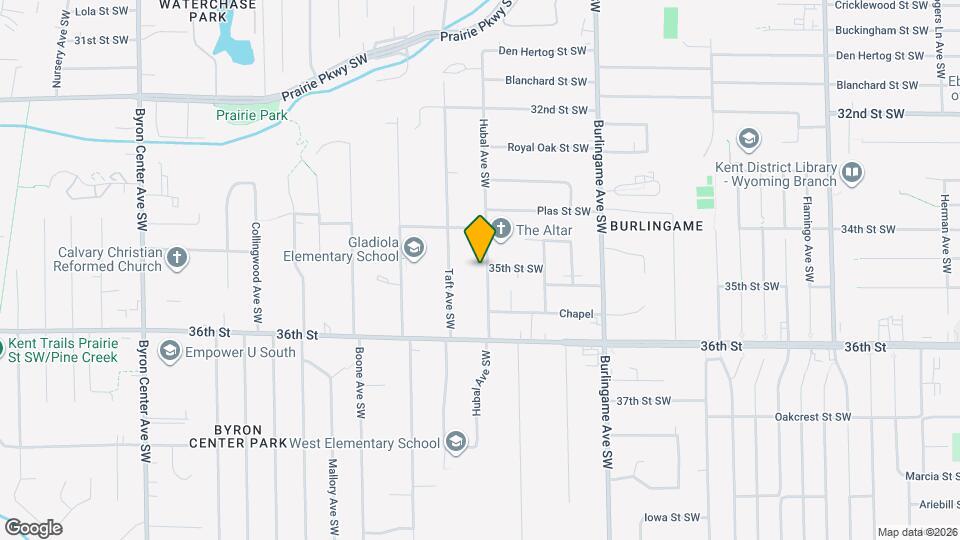 3453 Hubal Ave SW Map and Location Details