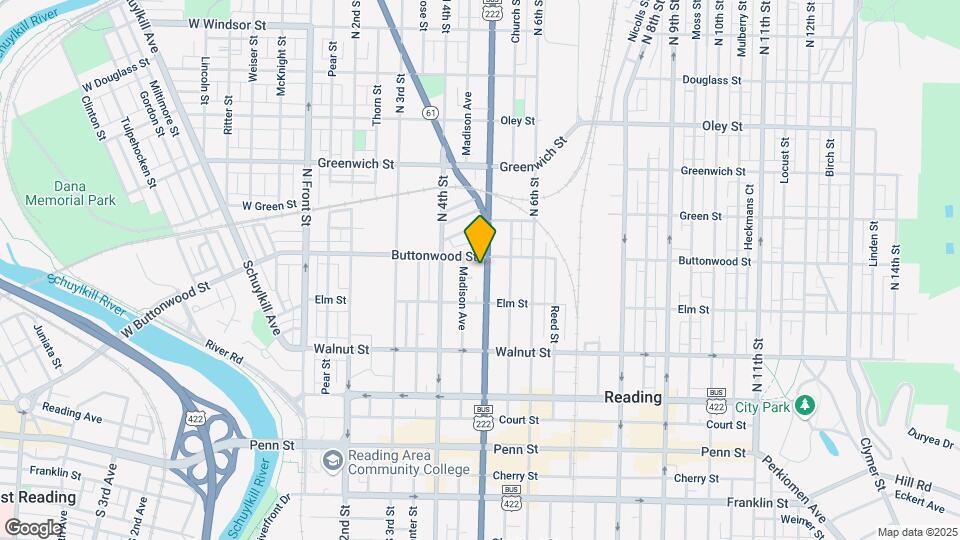 336 N 5th St Map and Location Details