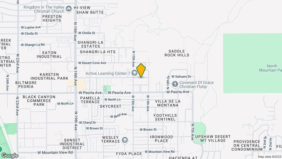 1321 W Sahuaro Dr Map and Location Details