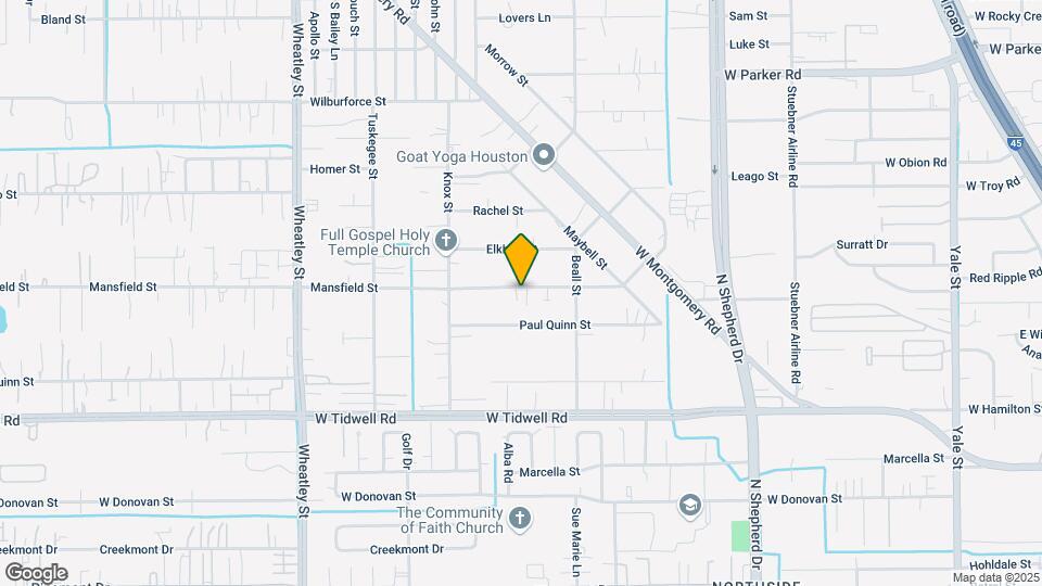 853 Mansfield St Map and Location Details