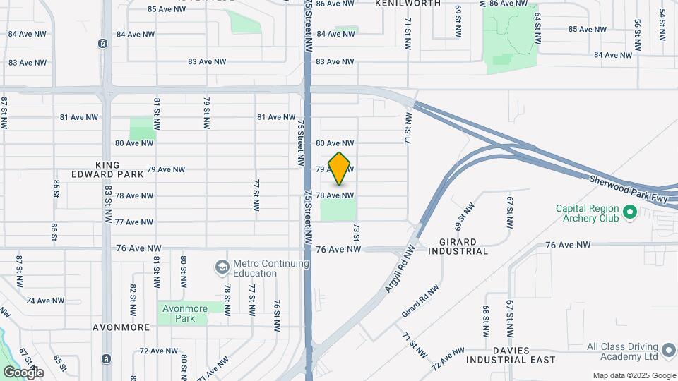 7324 78 Av NW Map and Location Details