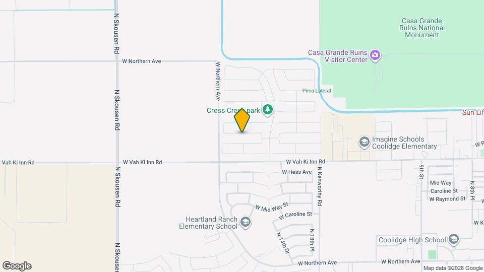 1691 W Inca Dr Map and Location Details