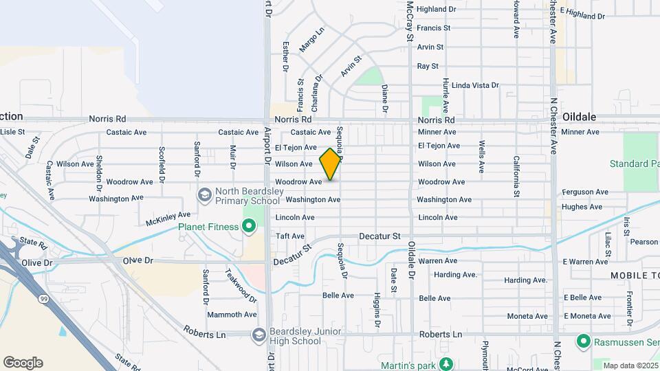 707 Woodrow Ave Map and Location Details