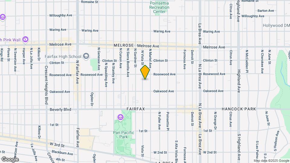 438 N Vista St Mapa y Detalles de la Ubicación