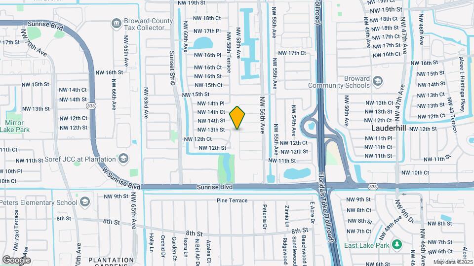 1275 NW 58th Ave-Unit -0 Map and Location Details