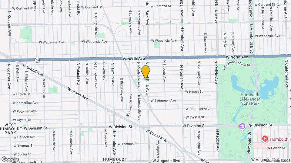 1438 N Central Park Ave, Unit H09F Map and Location Details