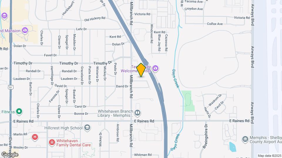 1736 Borden Dr Map and Location Details