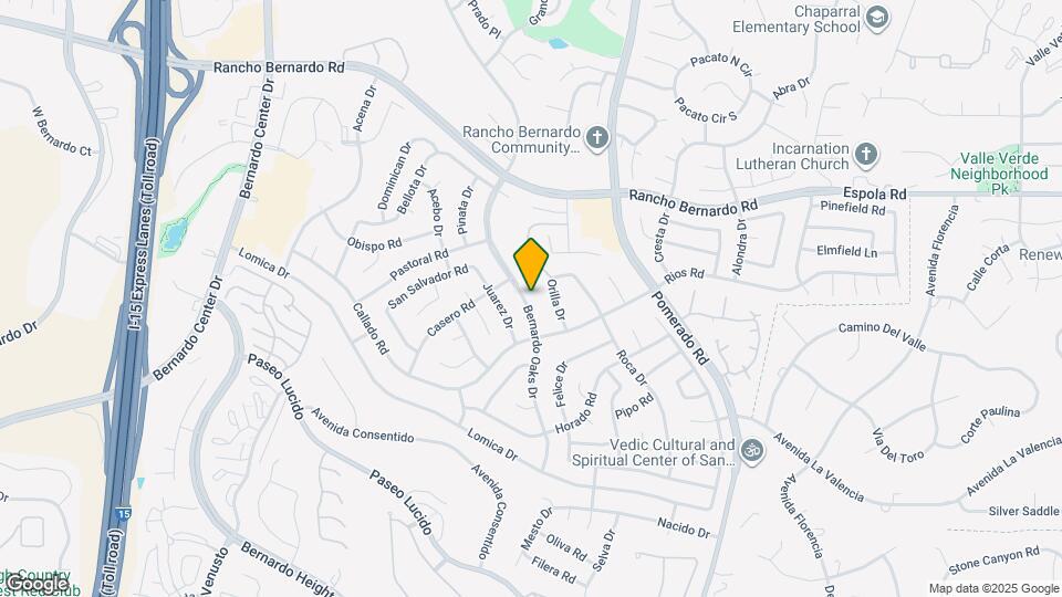 16645 Bernardo Oaks Dr Map and Location Details