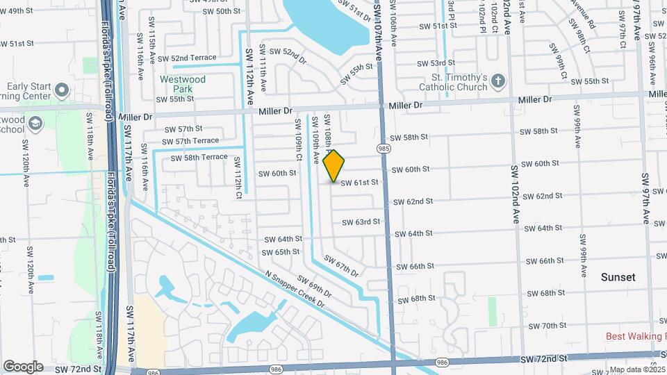 10850 SW 61st St Map and Location Details