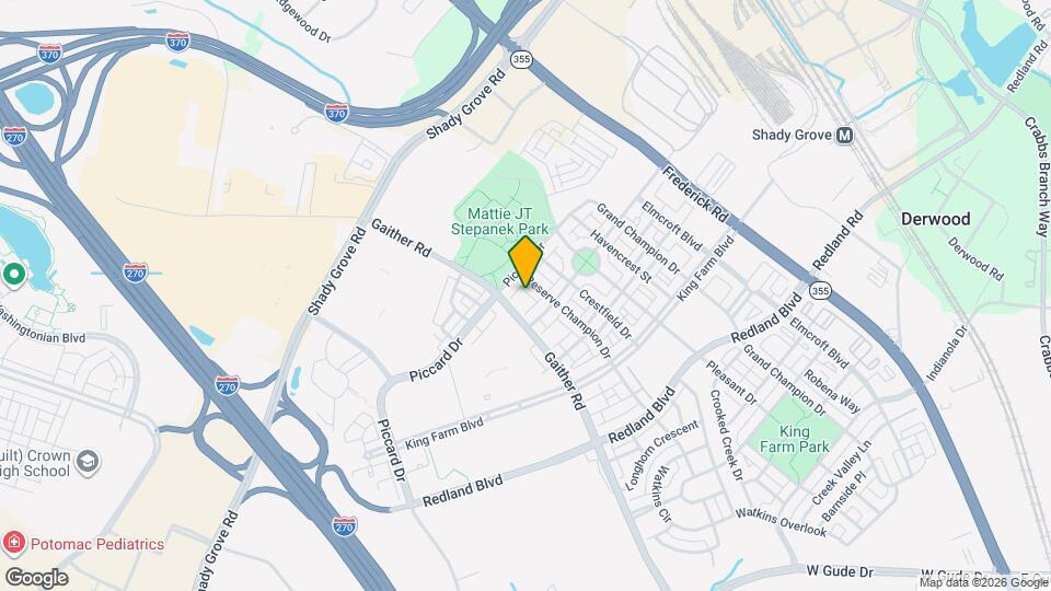 1127 Gaither Rd Map and Location Details