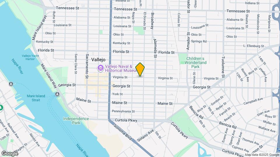 731 Virginia St Map and Location Details