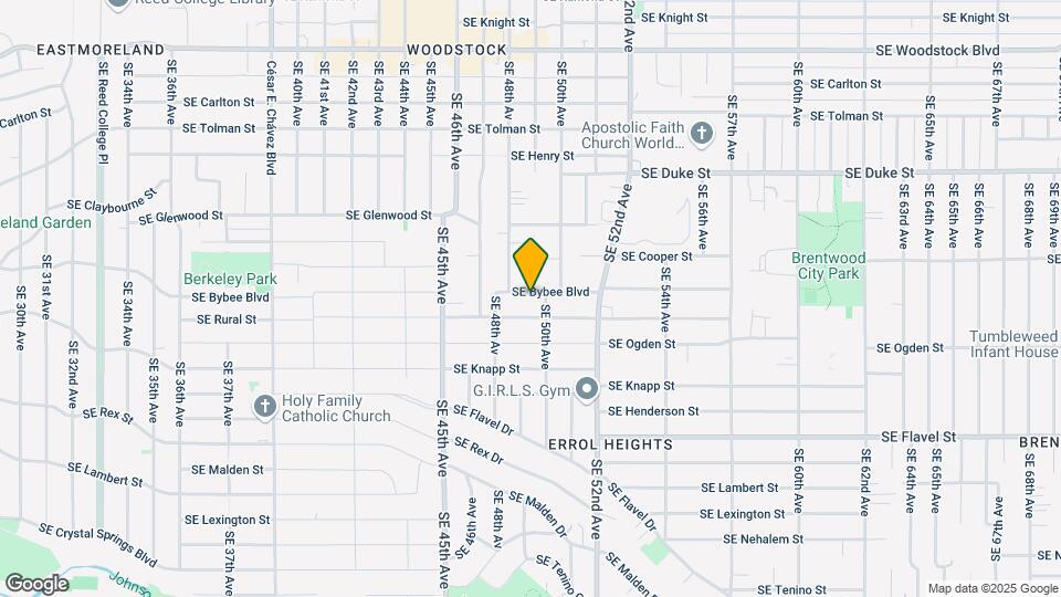 4904 SE Bybee Blvd Map and Location Details