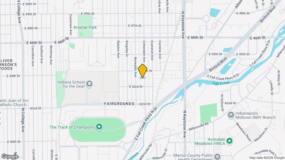 4326 Crittenden Ave Map and Location Details