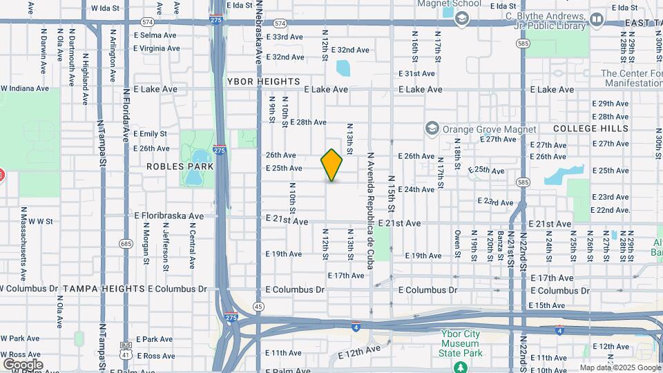 1203 E 24th Ave Mapa y Detalles de la Ubicación
