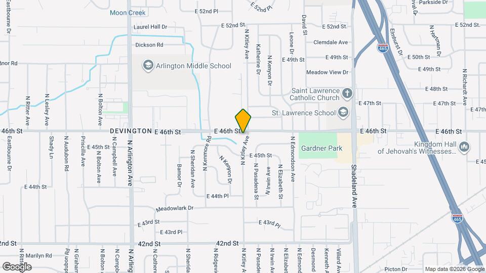 6563 E 46th St Map and Location Details