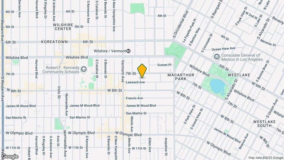 722 S Westmoreland Ave Map and Location Details