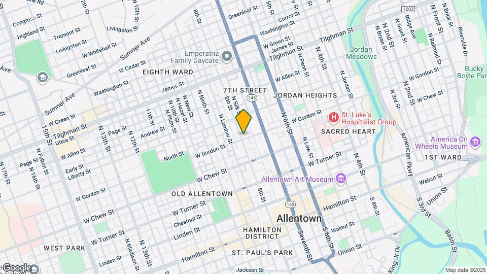 401 N Eighth St Map and Location Details