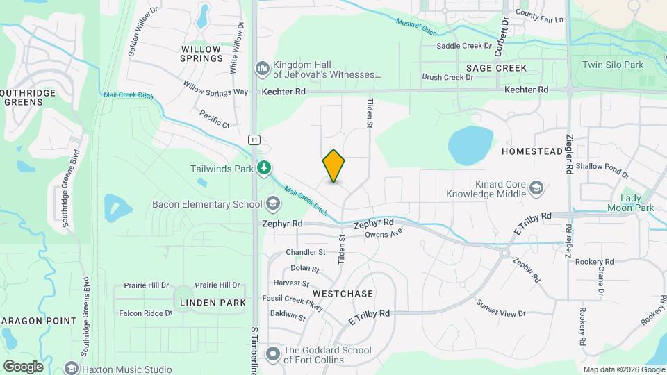 2331 Lodgepole Creek Dr Map and Location Details