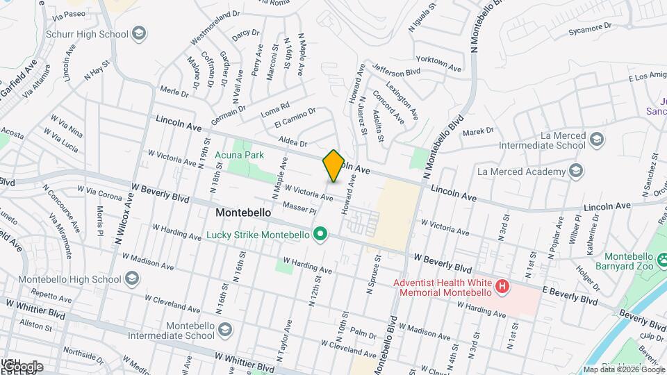 608 N Taylor Ave Mapa y Detalles de la Ubicación