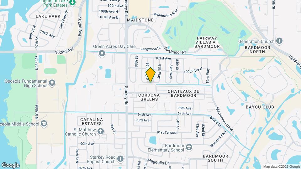 8693 Bardmoor Blvd Map and Location Details
