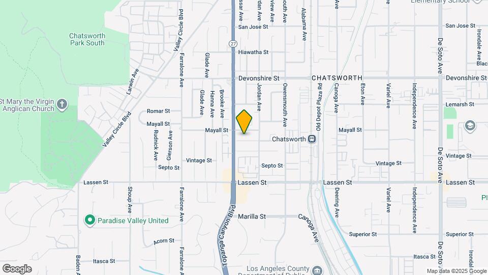 21923 Merridy St Map and Location Details
