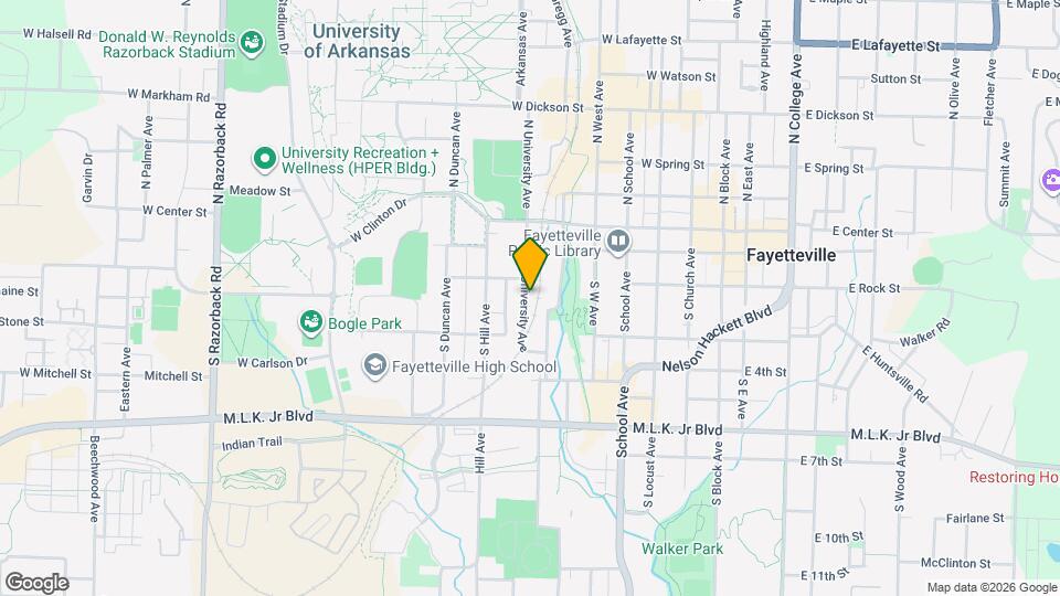 112 S University Ave Map and Location Details