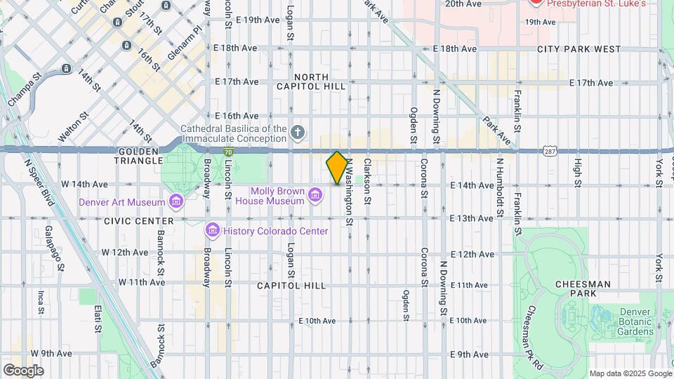 1376 N Pearl St Map and Location Details