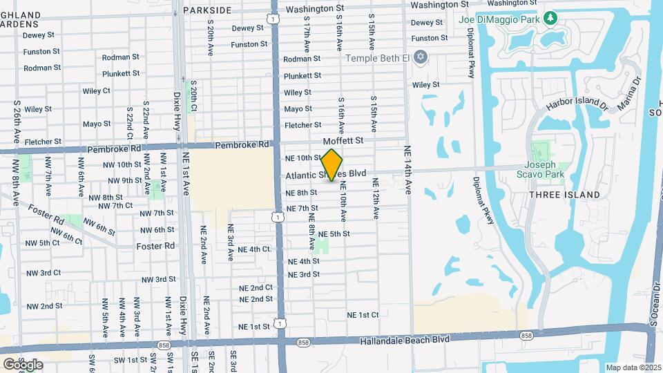 901 NE 8th St Map and Location Details