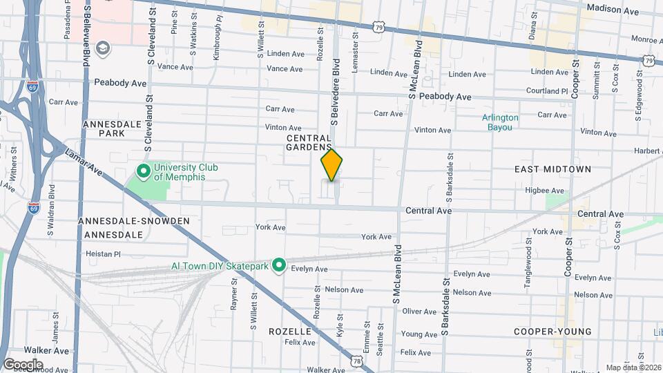 679 S Belvedere Blvd Map and Location Details