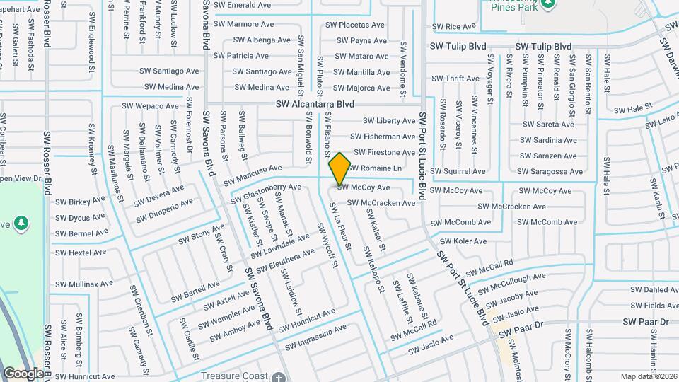 1088 SW McCoy Ave Map and Location Details