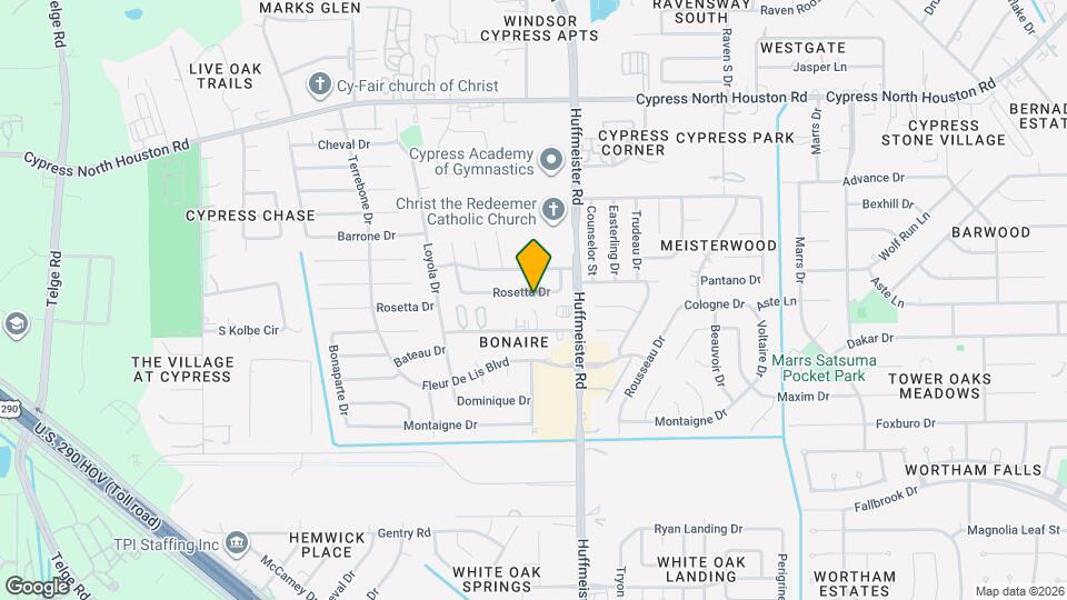 13843 Rosetta Dr Map and Location Details