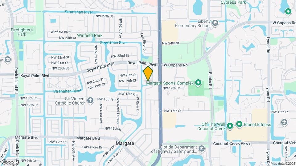 5808 NW 19th Ct Map and Location Details