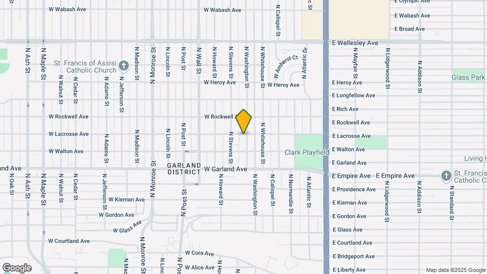 4027 N Washington St Map and Location Details