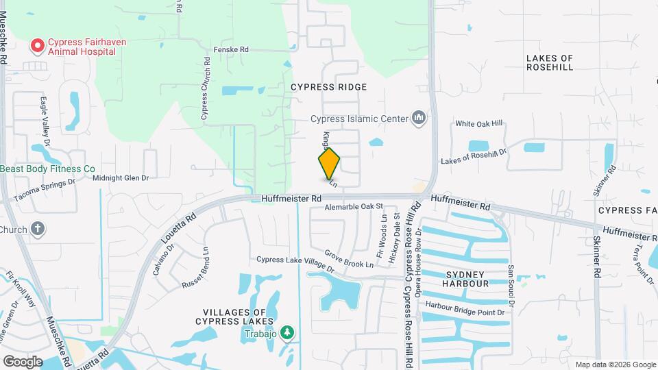 15711 Kings Cypress Ln Mapa y Detalles de la Ubicación