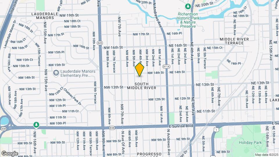 1329 NW 4th Ave Map and Location Details