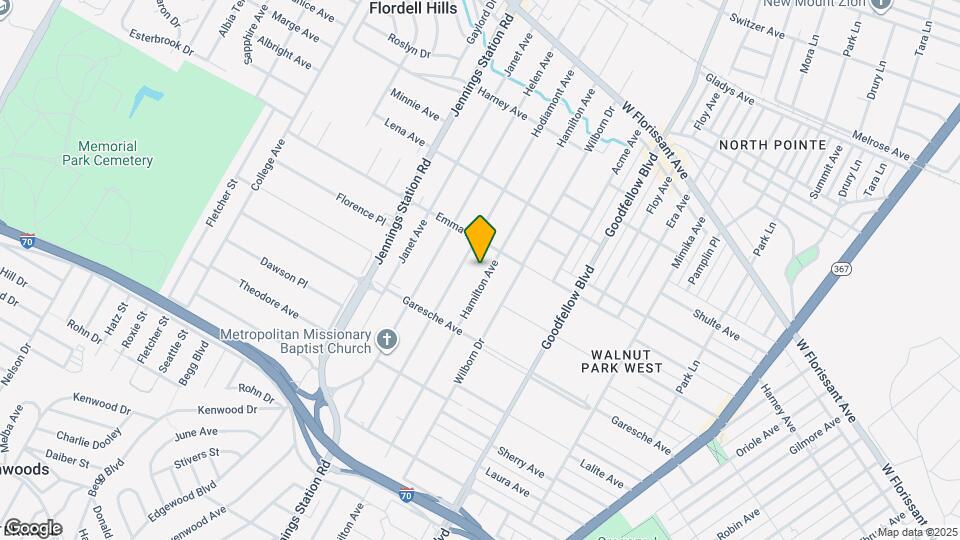 5459 Hamilton Ave Map and Location Details