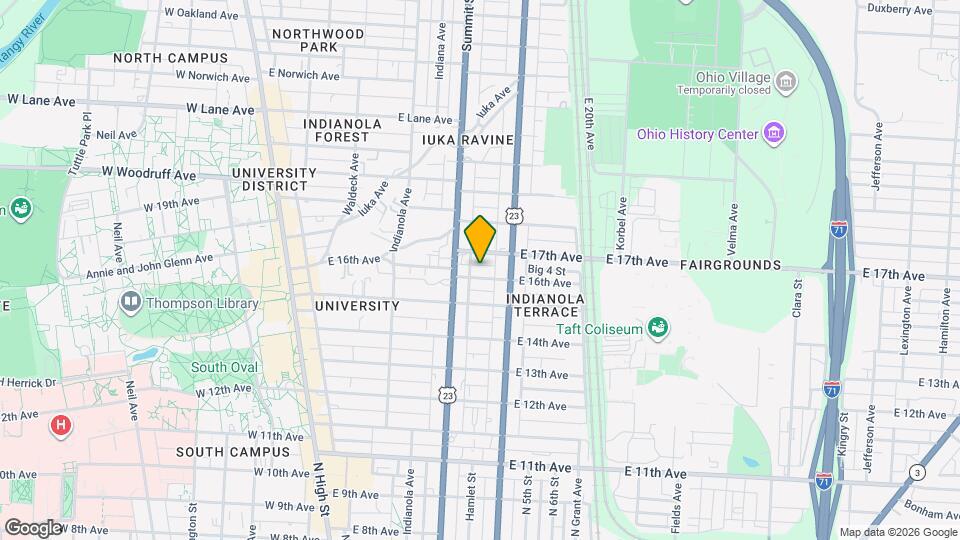 300 E 16th Ave Map and Location Details