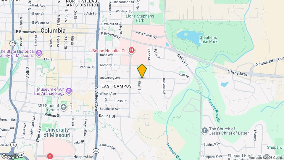 1618 University Ave Map and Location Details