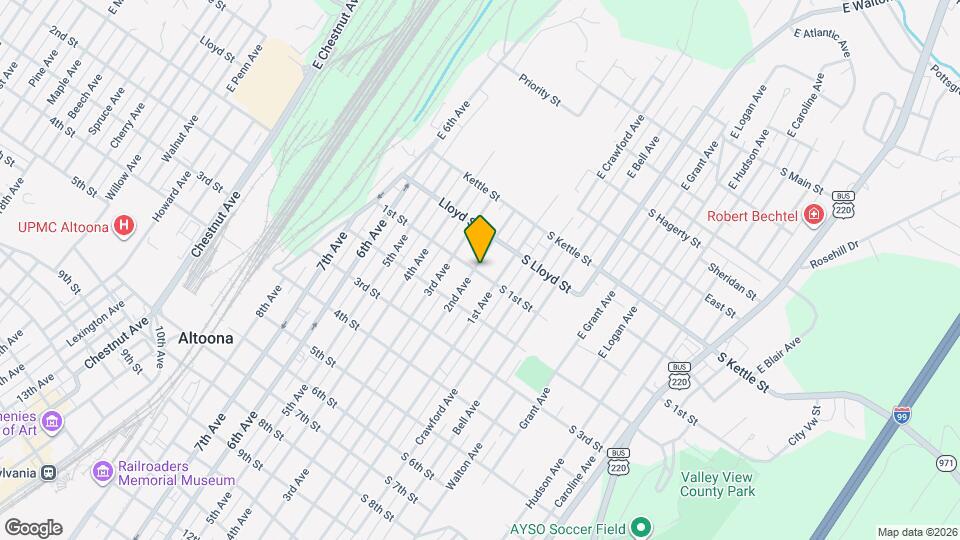 101 E 2nd Ave Map and Location Details