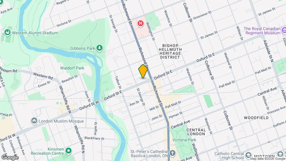 198 Oxford St E Map and Location Details